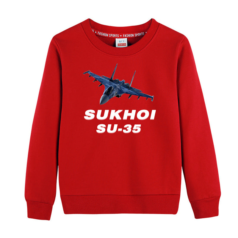 The Sukhoi SU-35 Designed "CHILDREN" Sweatshirts