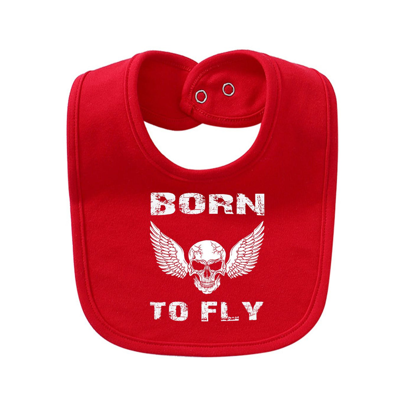 Born To Fly SKELETON Designed Baby Saliva & Feeding Towels