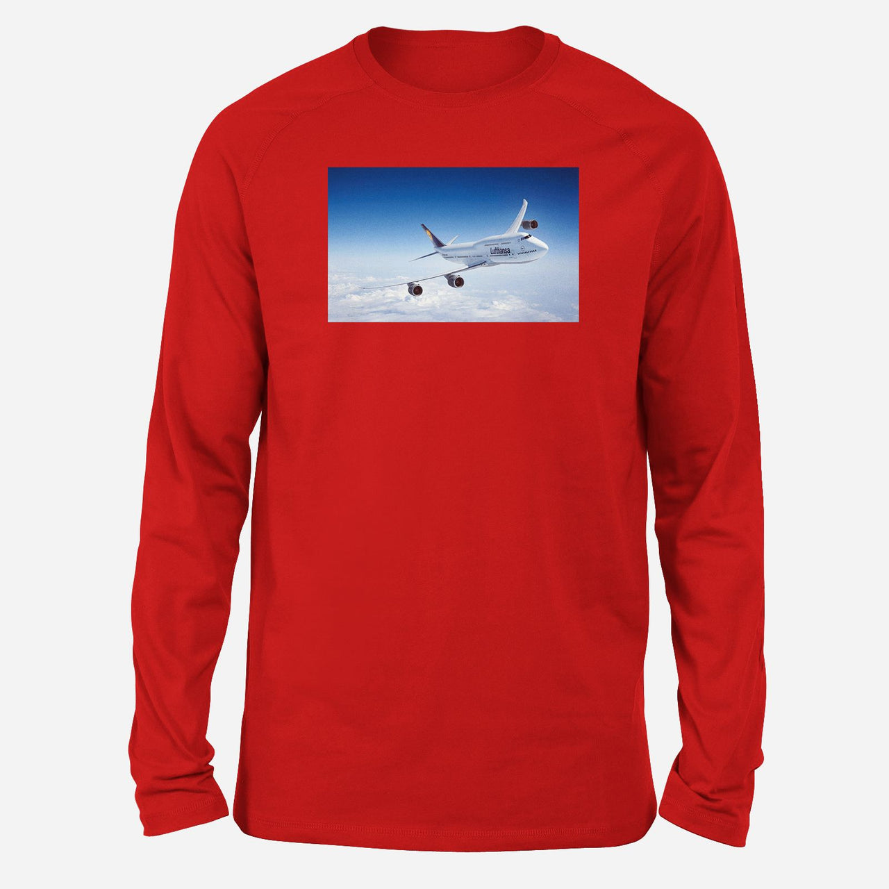 Cruising Lufthansa's Boeing 747 Designed Long-Sleeve T-Shirts