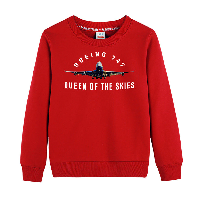 Boeing 747 Queen of the Skies Designed "CHILDREN" Sweatshirts