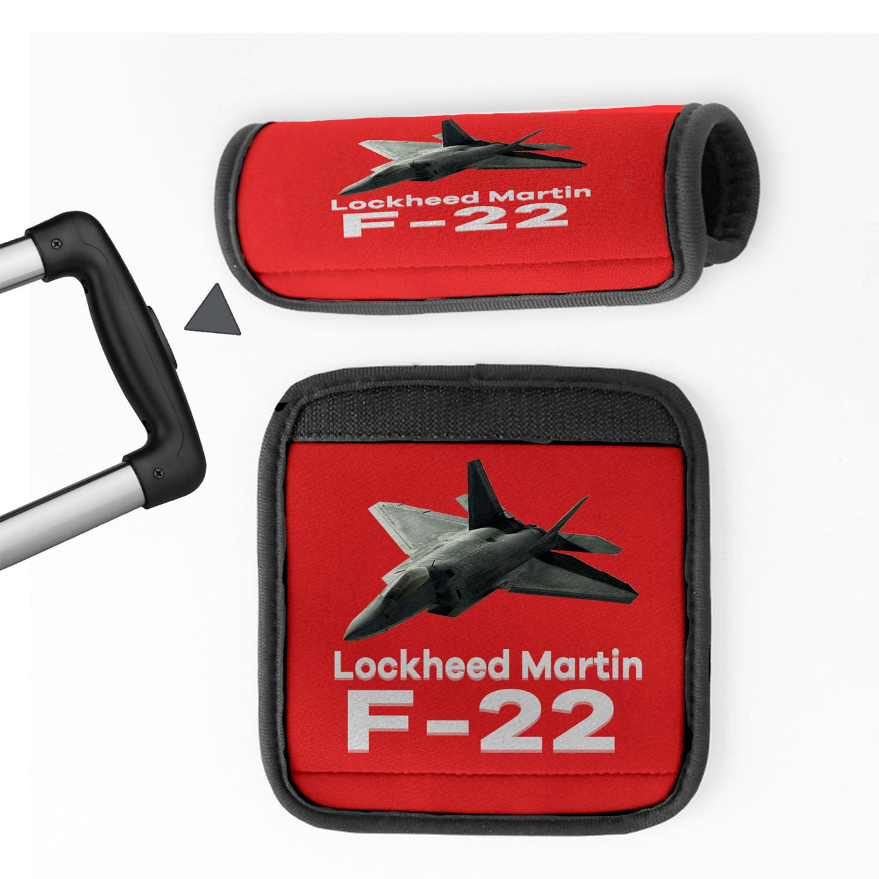 The Lockheed Martin F22 Designed Neoprene Luggage Handle Covers