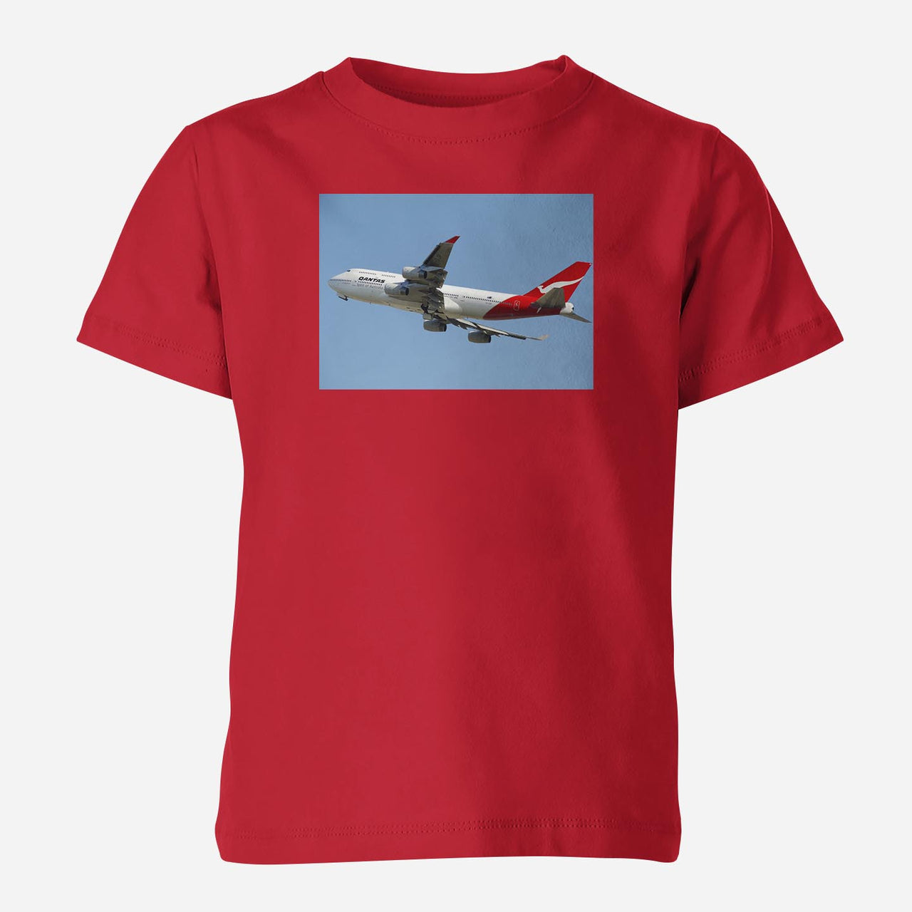 Departing Qantas Boeing 747 Designed Children T-Shirts