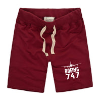 Thumbnail for Boeing 747 & Plane Designed Cotton Shorts