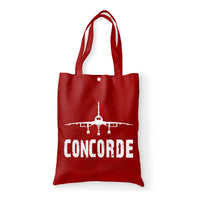 Thumbnail for Concorde & Plane Designed Tote Bags