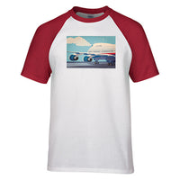 Thumbnail for Vintage Boeing 747 Designed Raglan T-Shirts