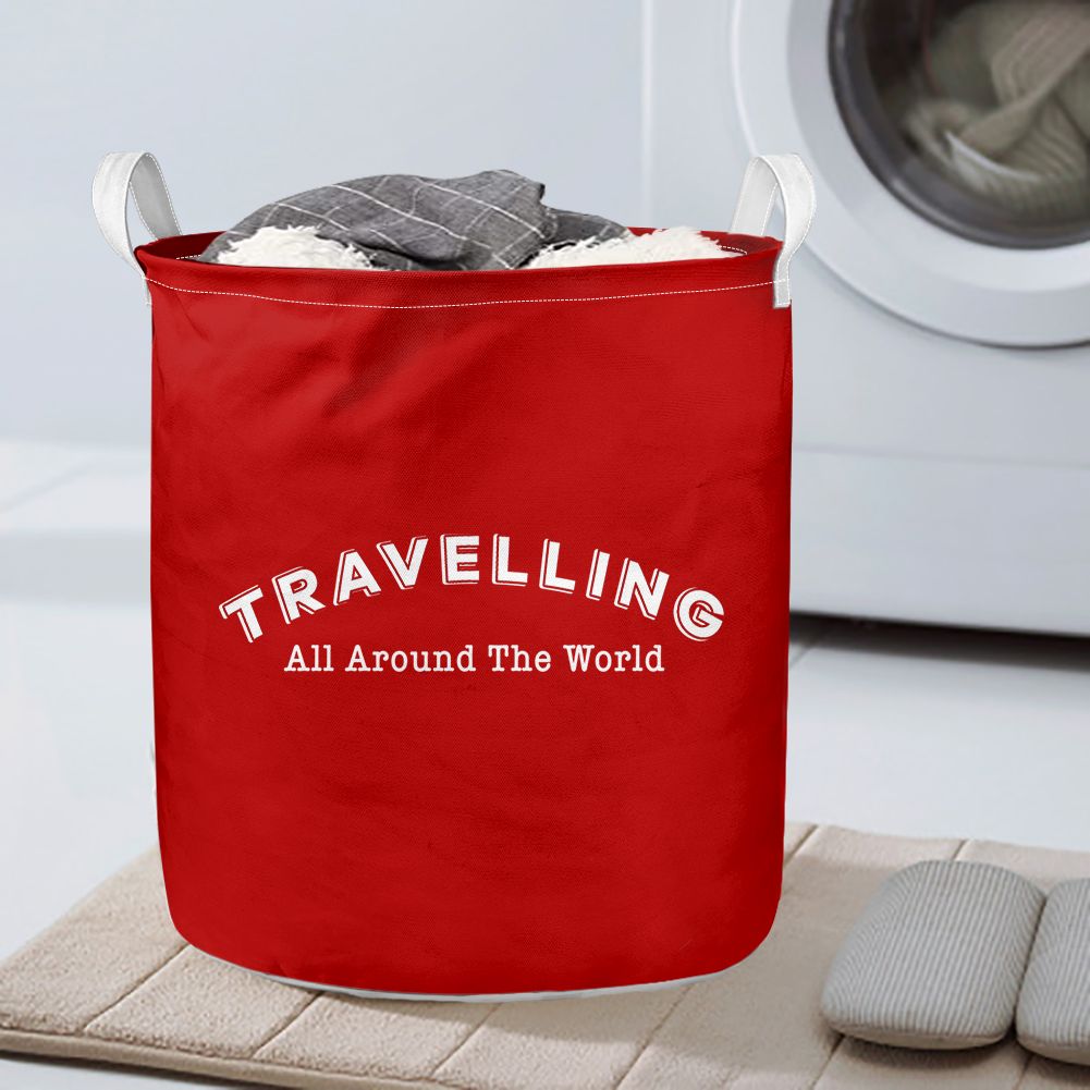 Travelling All Around The World Designed Laundry Baskets