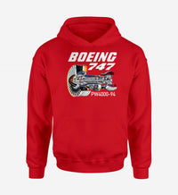 Thumbnail for Boeing 747 & PW4000-94 Engine Designed Hoodies