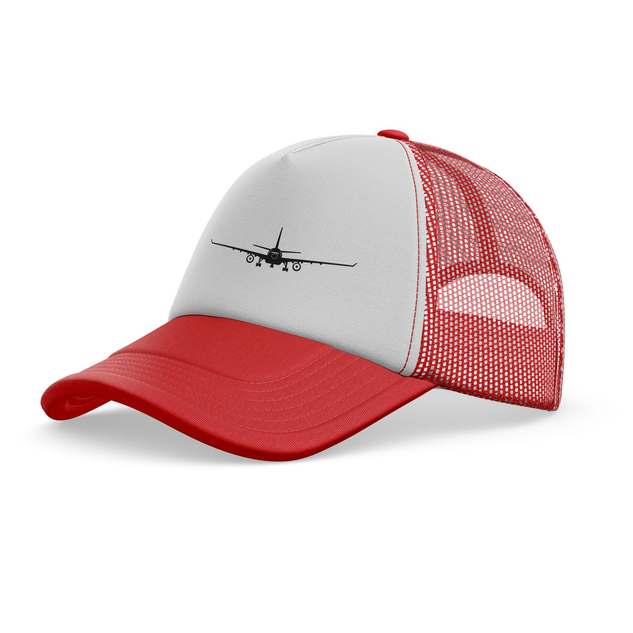 Airbus A330 Silhouette Designed Trucker Caps & Hats