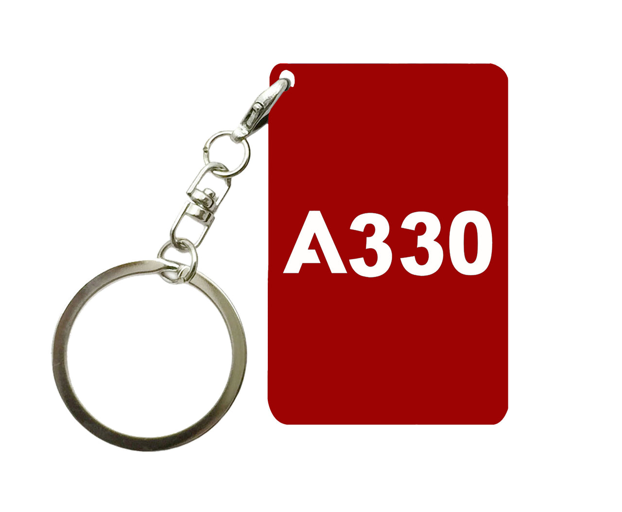 A330 Flat Text Designed Key Chains