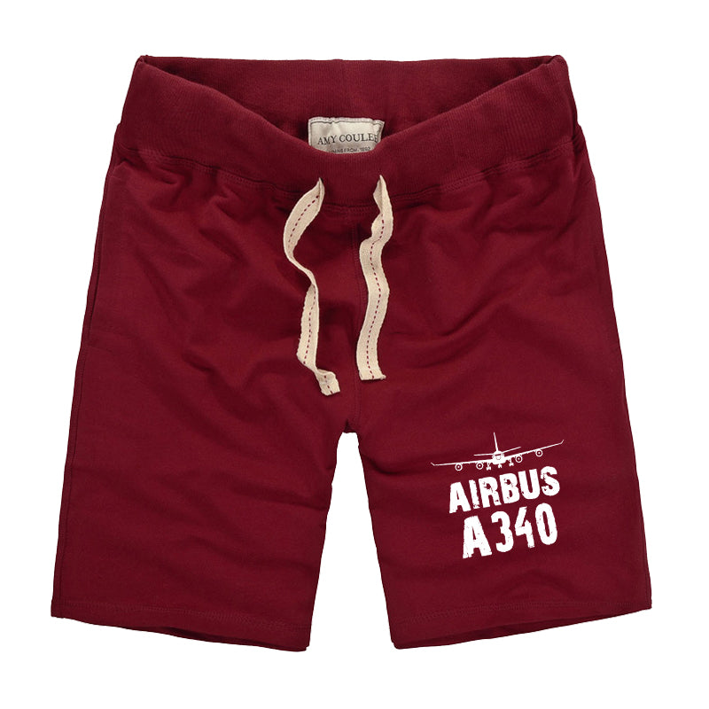 Airbus A340 & Plane Designed Cotton Shorts