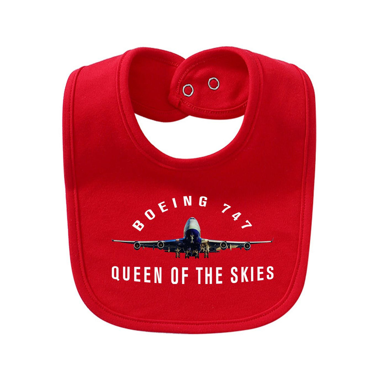 Boeing 747 Queen of the Skies Designed Baby Saliva & Feeding Towels