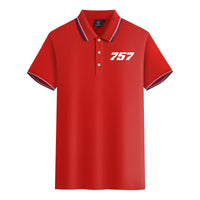 Thumbnail for 757 Flat Text Designed Stylish Polo T-Shirts