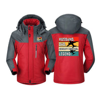 Thumbnail for Husband & Dad & Aircraft Mechanic & Legend Designed Thick Winter Jackets