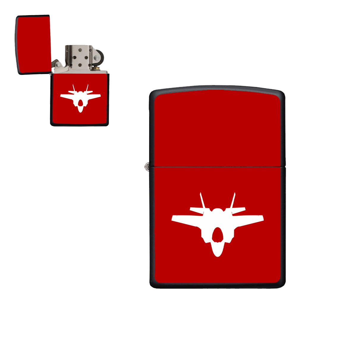 Lockheed Martin F-35 Lightning II Silhouette Designed Metal Lighters