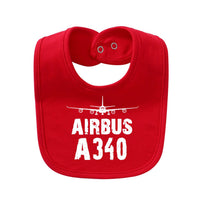 Thumbnail for Airbus A340 & Plane Designed Baby Saliva & Feeding Towels