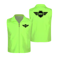 Thumbnail for Born To Fly & Badge Designed Thin Style Vests