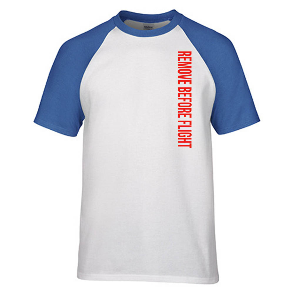 Remove Before Flight 2 Designed Raglan T-Shirts