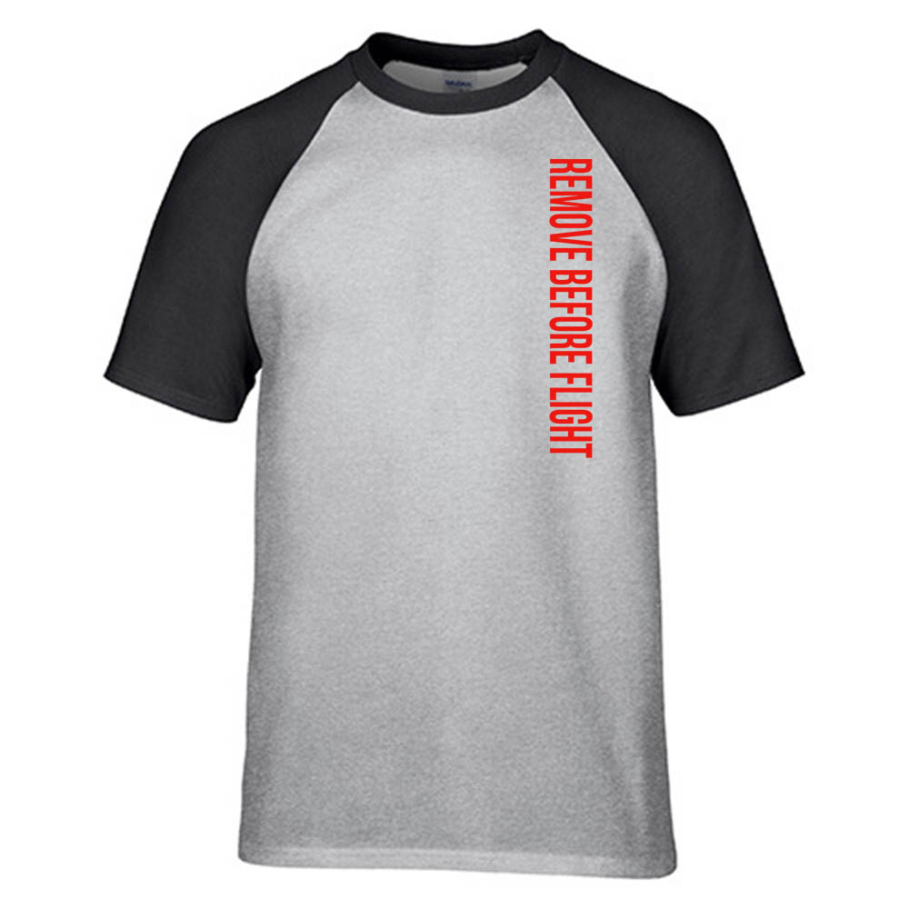 Remove Before Flight 2 Designed Raglan T-Shirts