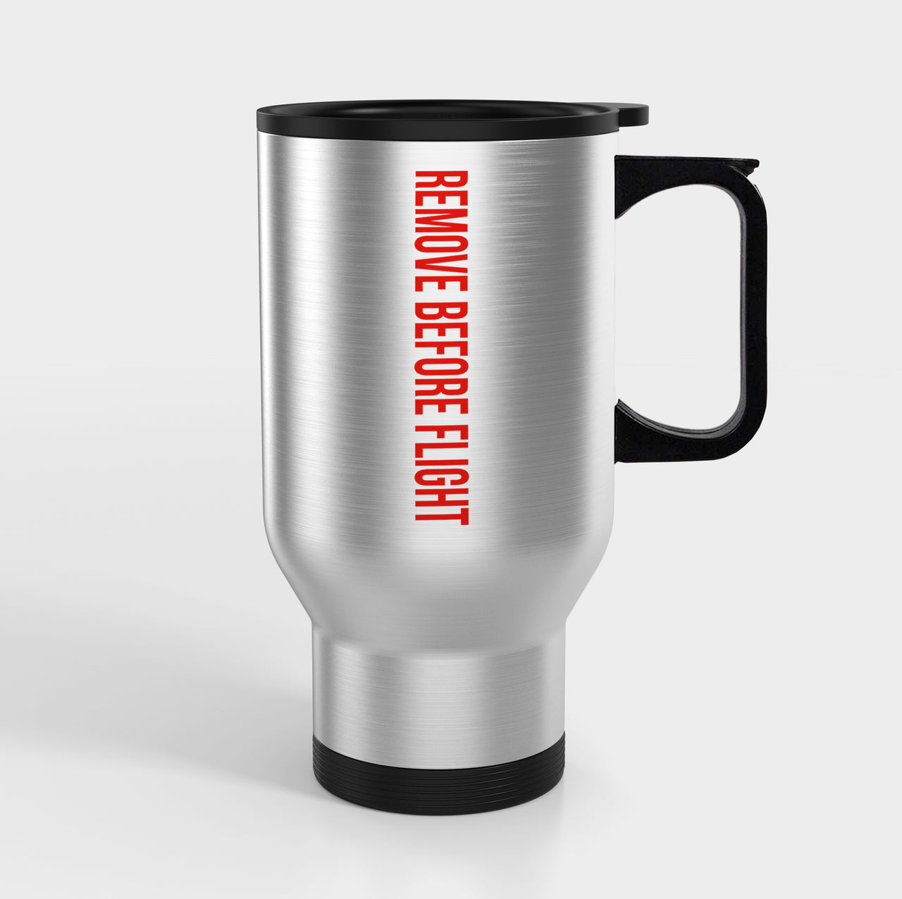 Remove Before Flight 2 Designed Travel Mugs (With Holder)