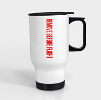 Thumbnail for Remove Before Flight 2 Designed Travel Mugs (With Holder)