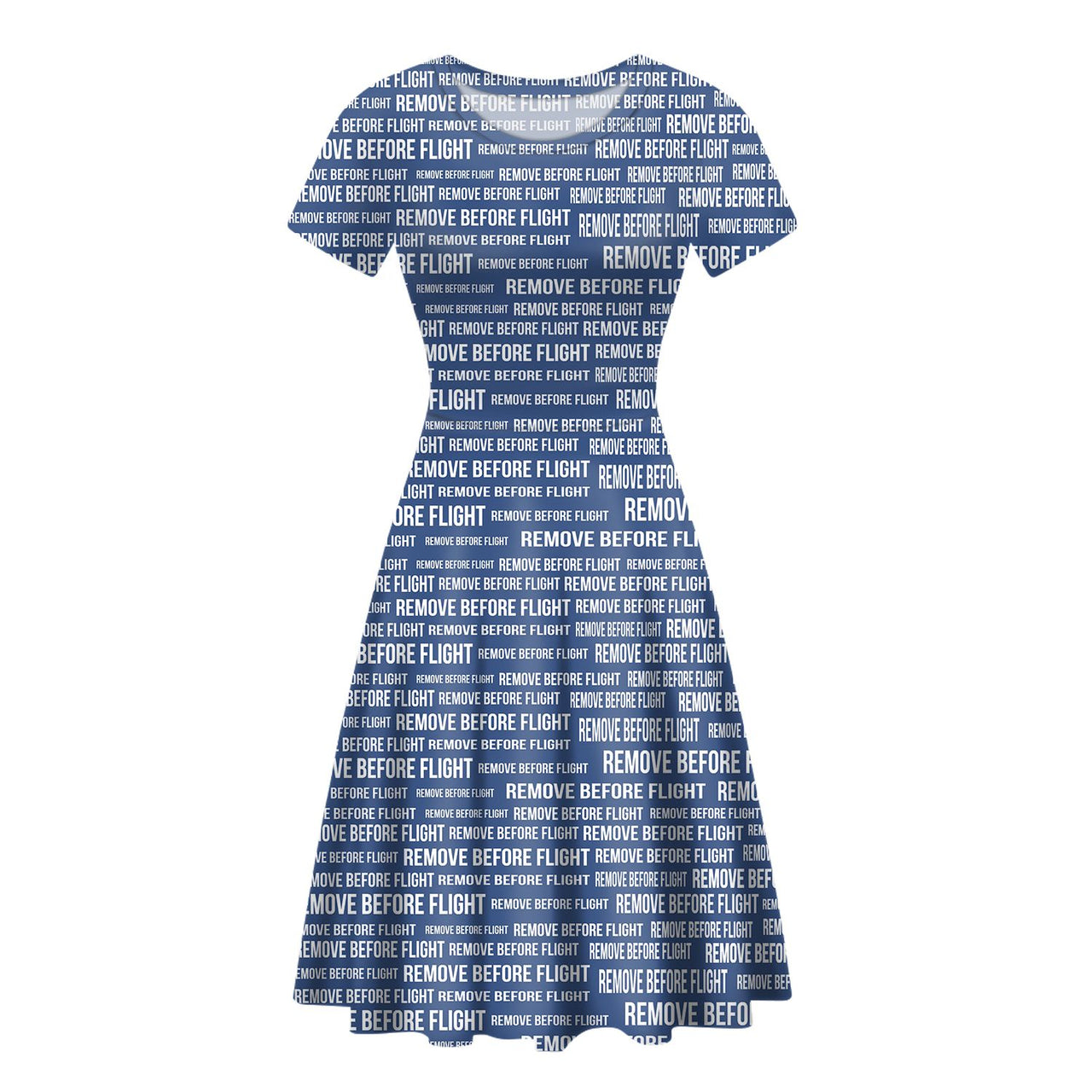 Remove Before Flight 3Blue Designed Women Midi Dress