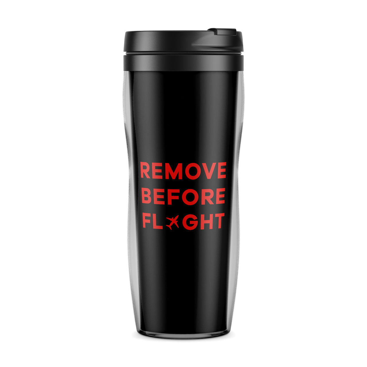 Remove Before Flight Designed Travel Mugs