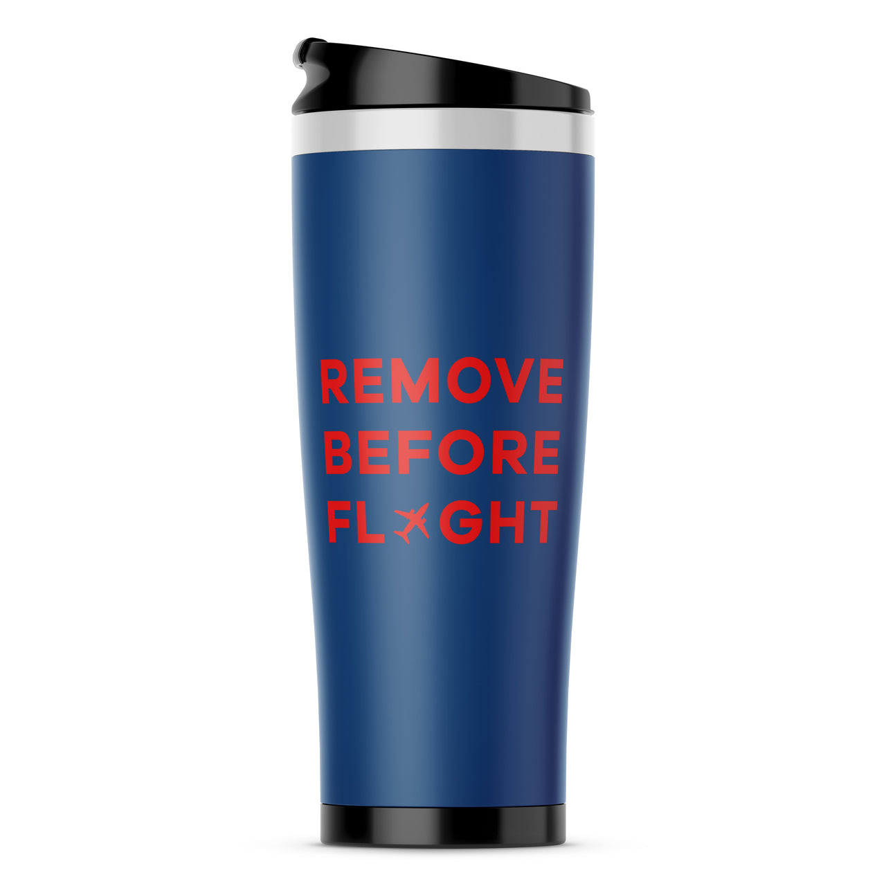 Remove Before Flight Designed Travel Mugs