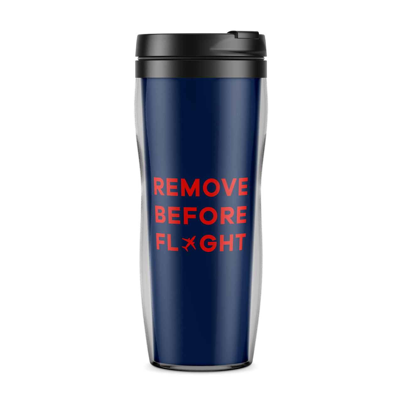 Remove Before Flight Designed Travel Mugs