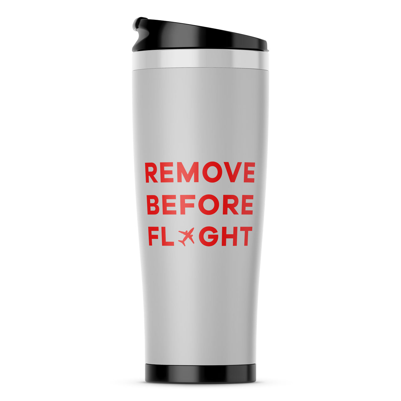 Remove Before Flight Designed Travel Mugs