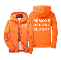 Thumbnail for Remove Before Flight Designed Windbreaker Jackets