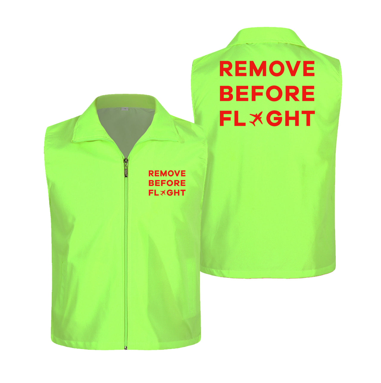 Remove Before Flight Designed Thin Style Vests