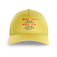 Thumbnail for Rule 1 - Pilot is Always Correct Printed Hats