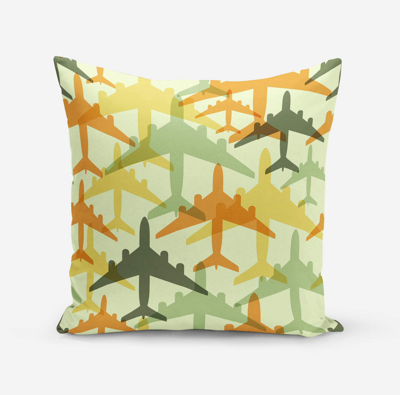 Seamless Colourful Airplanes Designed Pillows