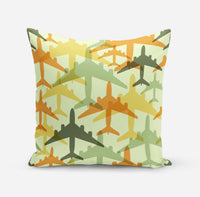 Thumbnail for Seamless Colourful Airplanes Designed Pillows