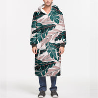 Thumbnail for Seamless Palm Leafs Designed Blanket Hoodies