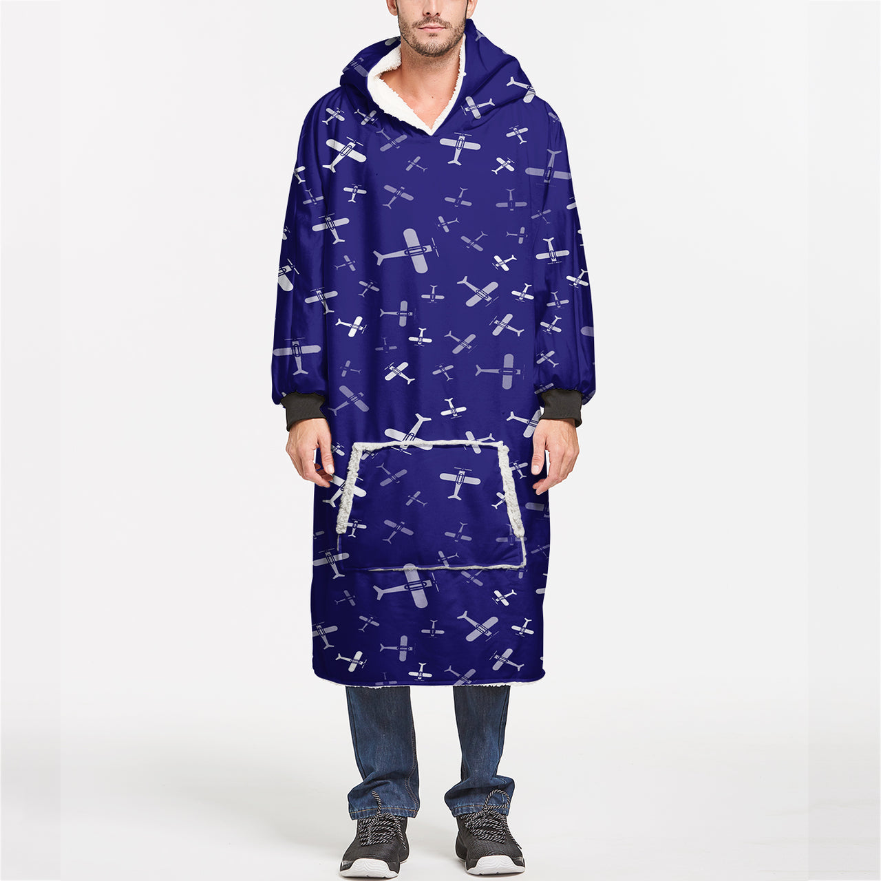 Seamless Propellers Designed Blanket Hoodies