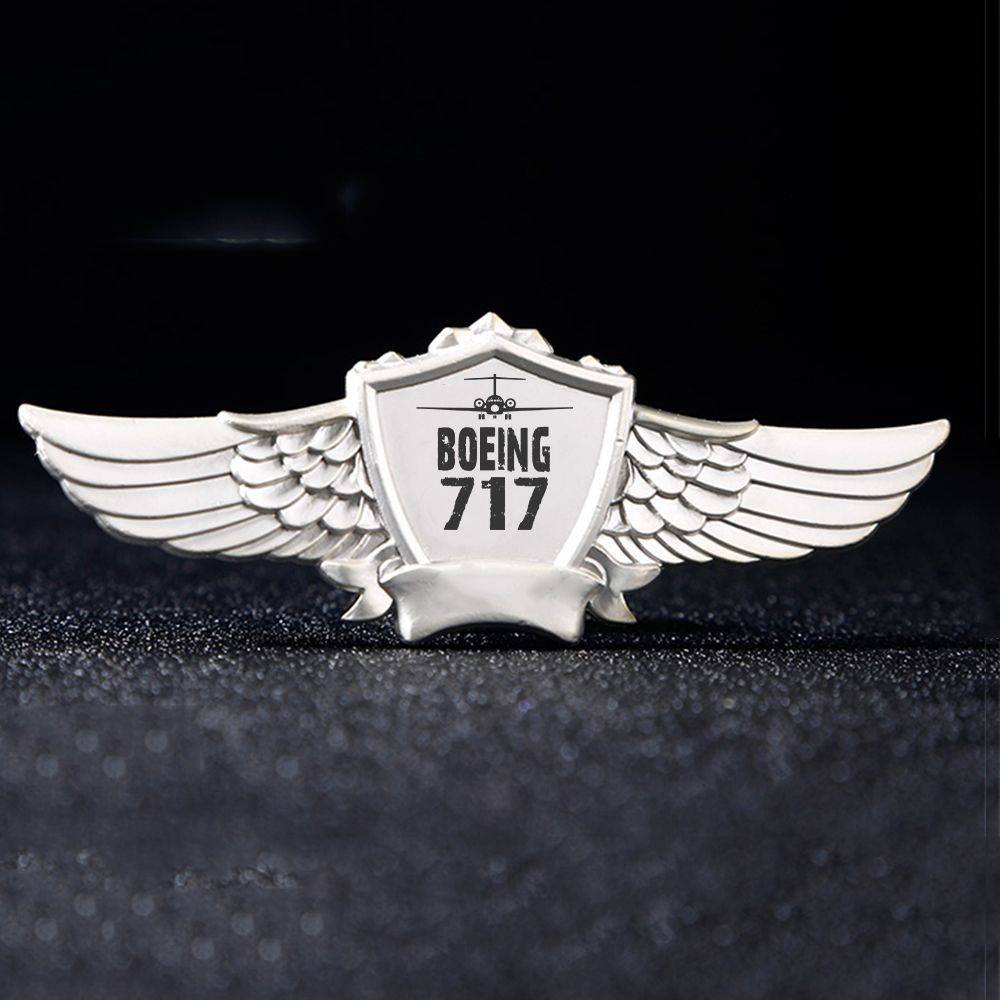 Boeing 717 & Plane Designed Badges