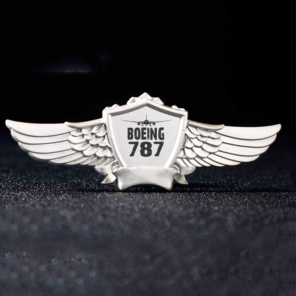 Boeing 787 & Plane Designed Badges