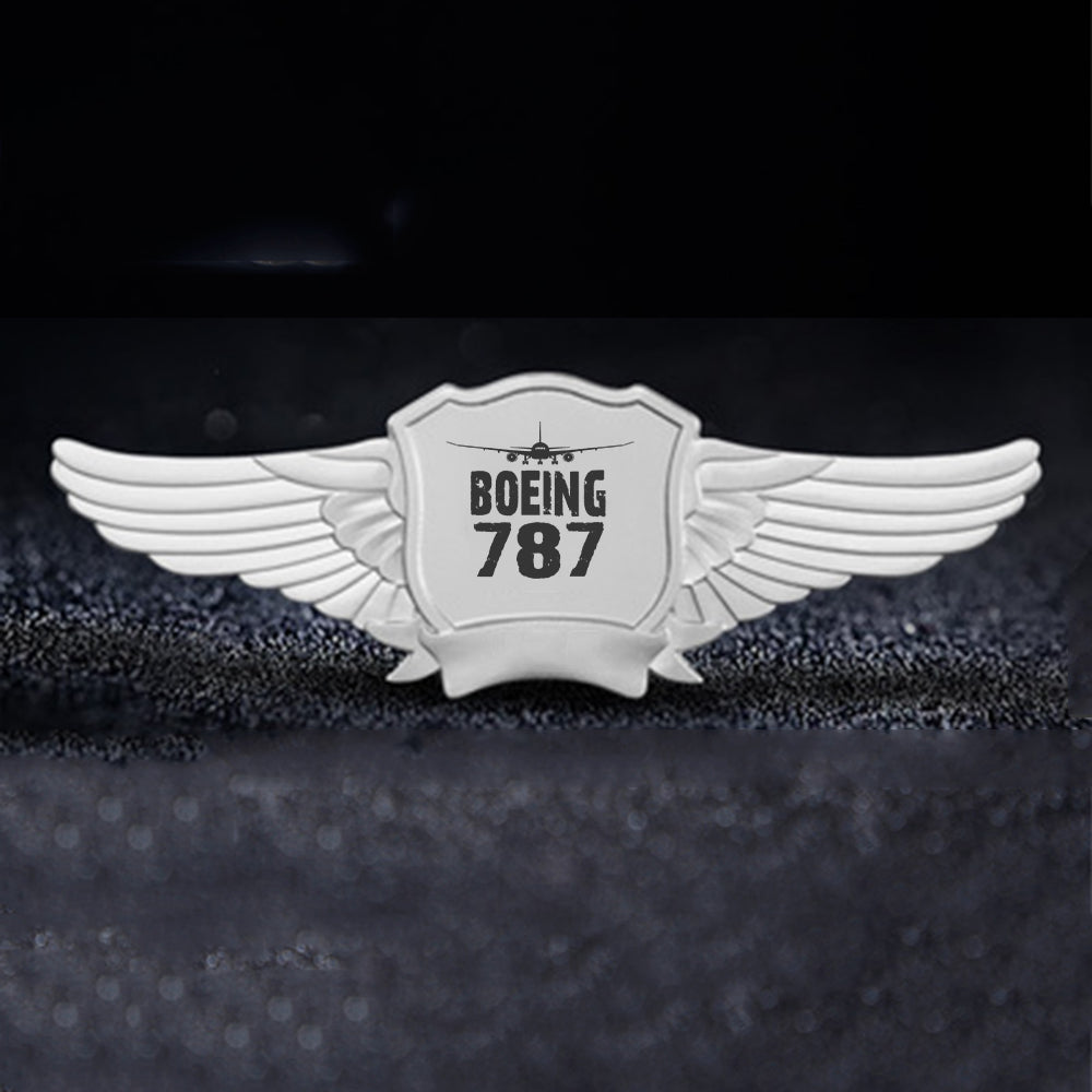 Boeing 787 & Plane Designed Badges