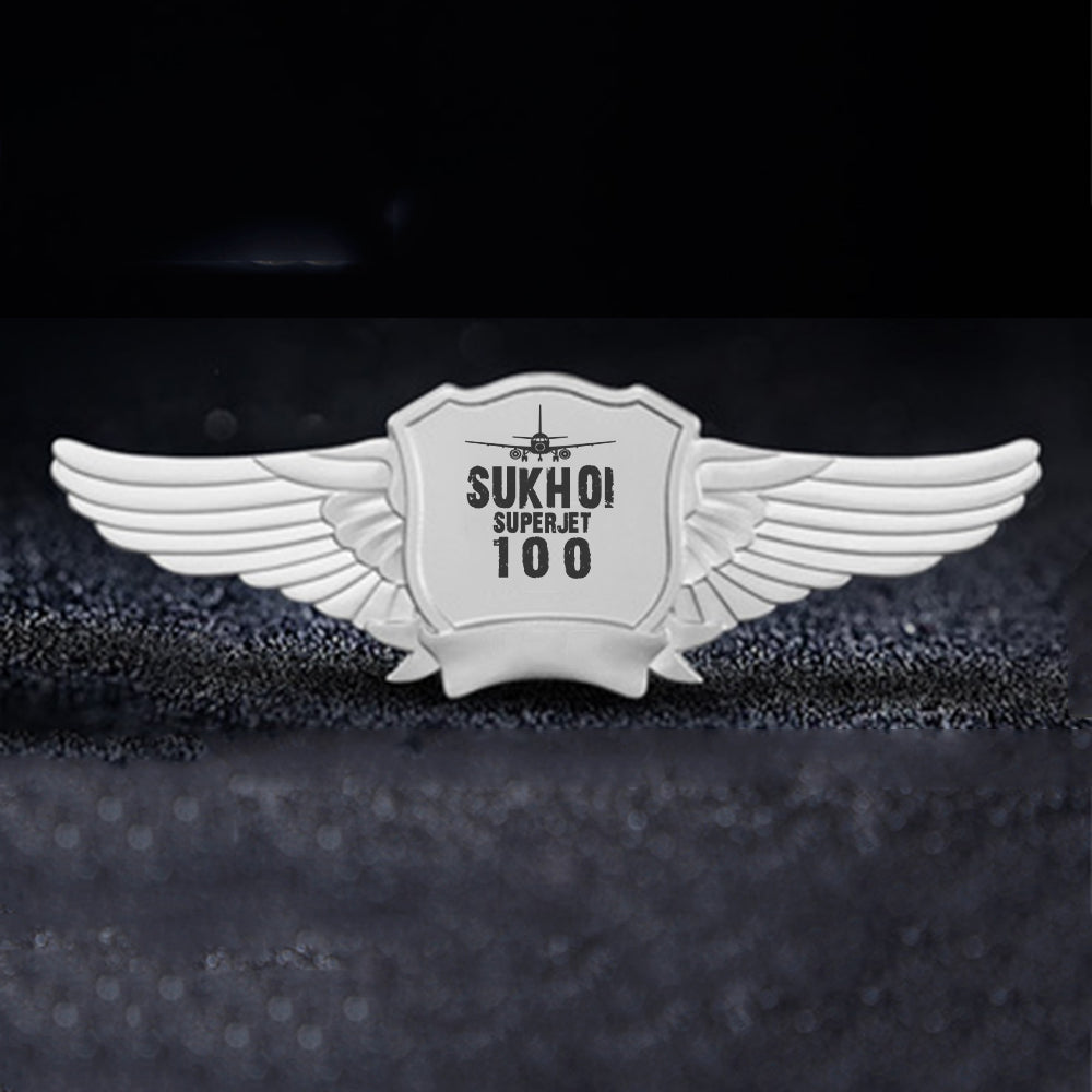 Sukhoi Superjet 100 & Plane Designed Badges