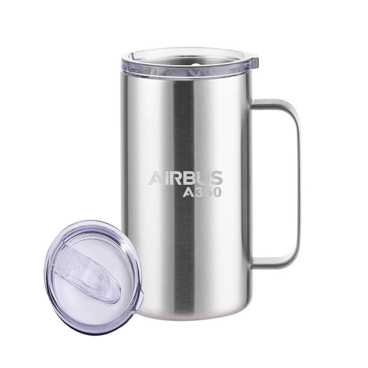 Airbus A350 & Text Designed Stainless Steel Beer Mugs