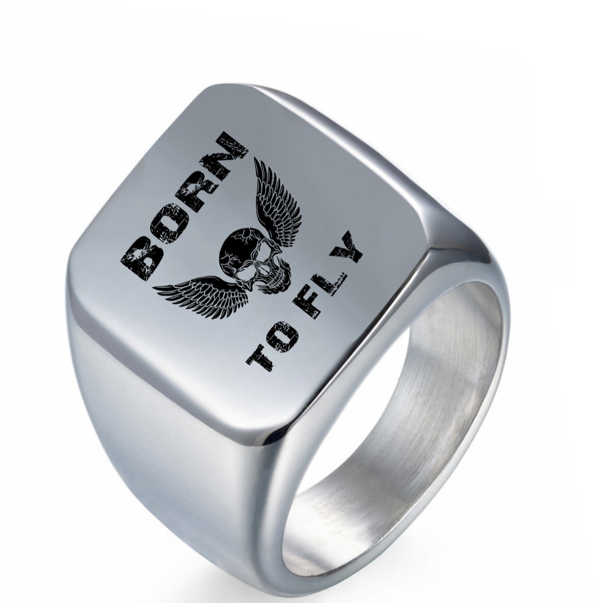 Born To Fly SKELETON Designed Men Rings