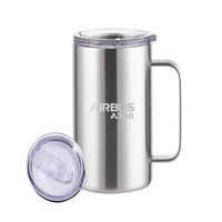 Thumbnail for Airbus A340 & Text Designed Stainless Steel Beer Mugs