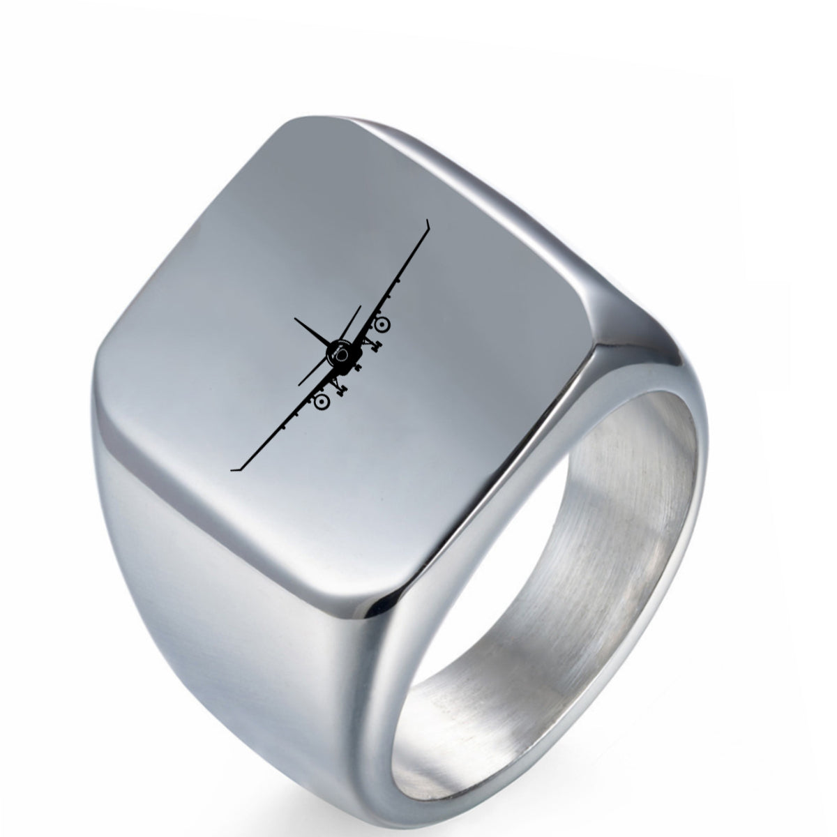 Airbus A330 Silhouette Designed Men Rings