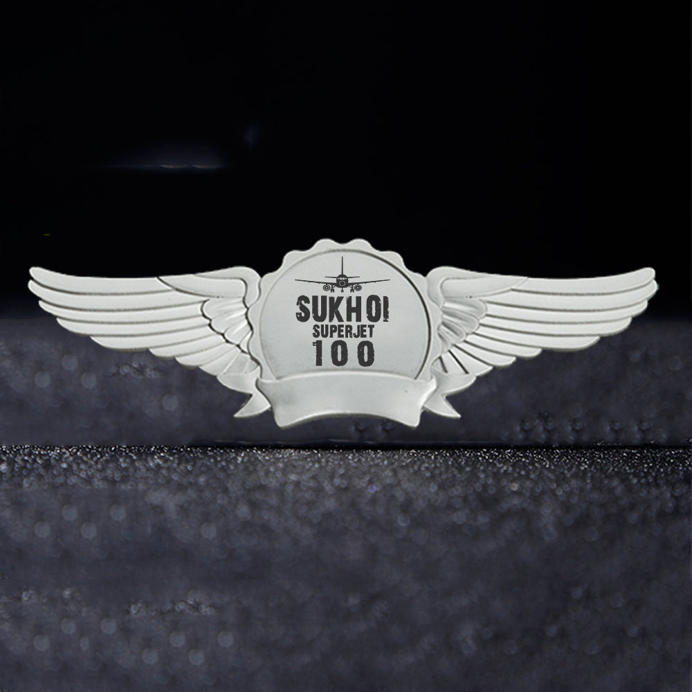 Sukhoi Superjet 100 & Plane Designed Badges