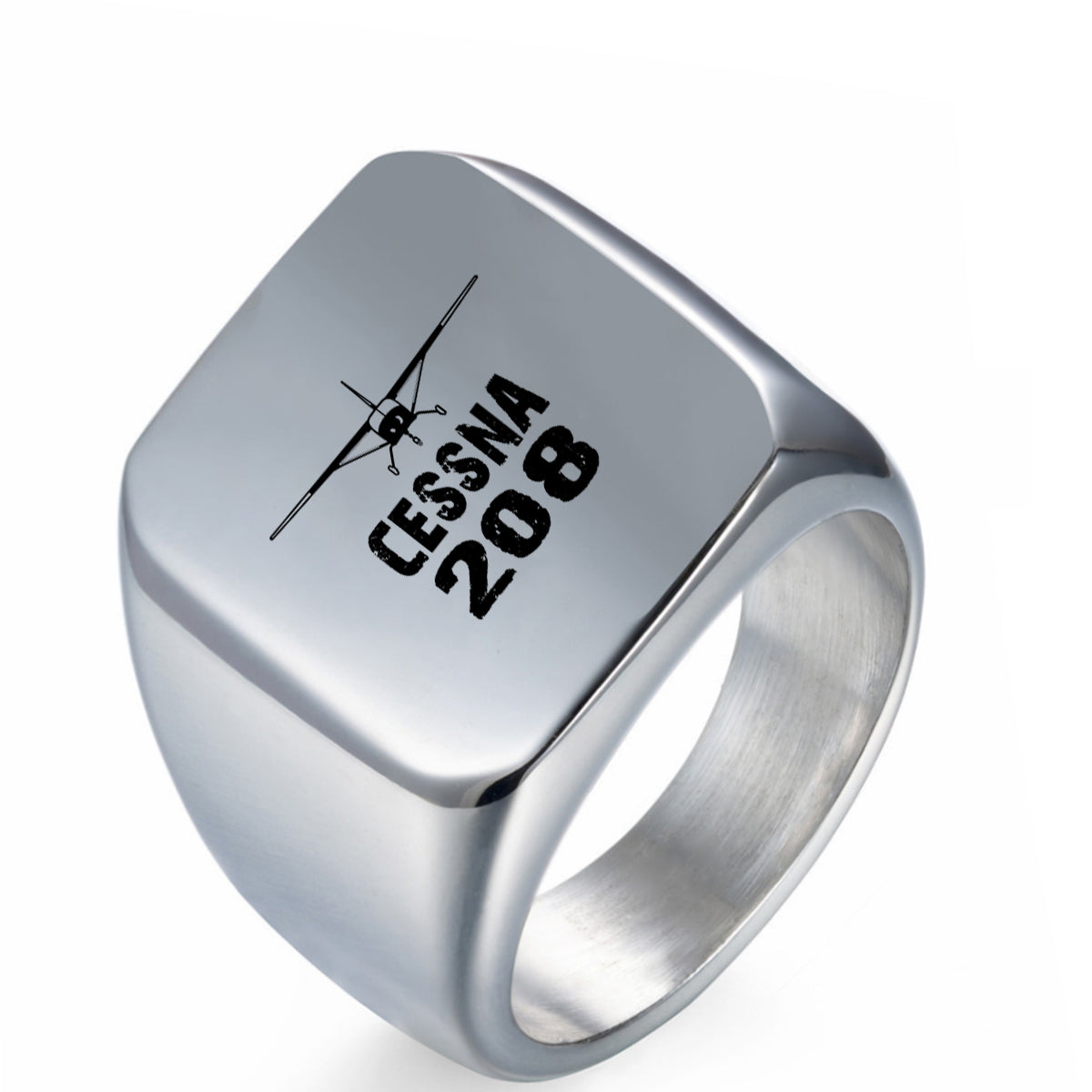 Cessna 208 & Plane Designed Men Rings