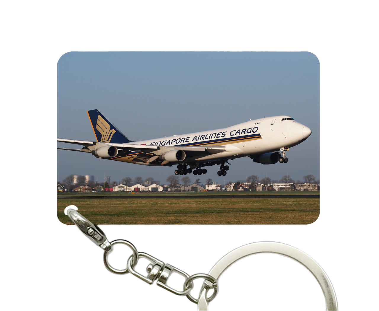 Singapore Airlines Cargo Boeing 747 Designed Key Chains