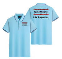 Thumbnail for I Fix Airplanes Designed Stylish Polo T-Shirts (Double-Side)