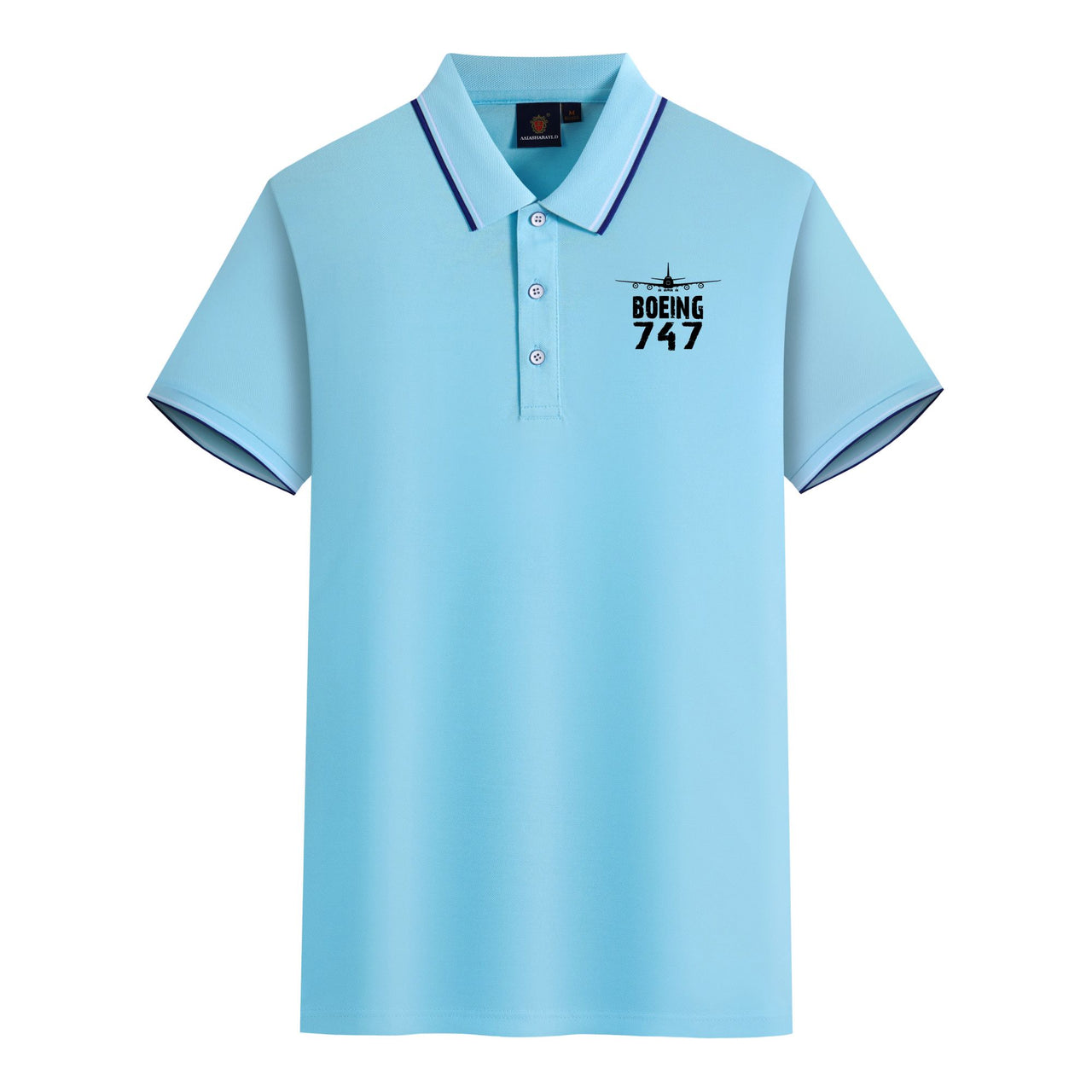 Boeing 747 & Plane Designed Stylish Polo T-Shirts