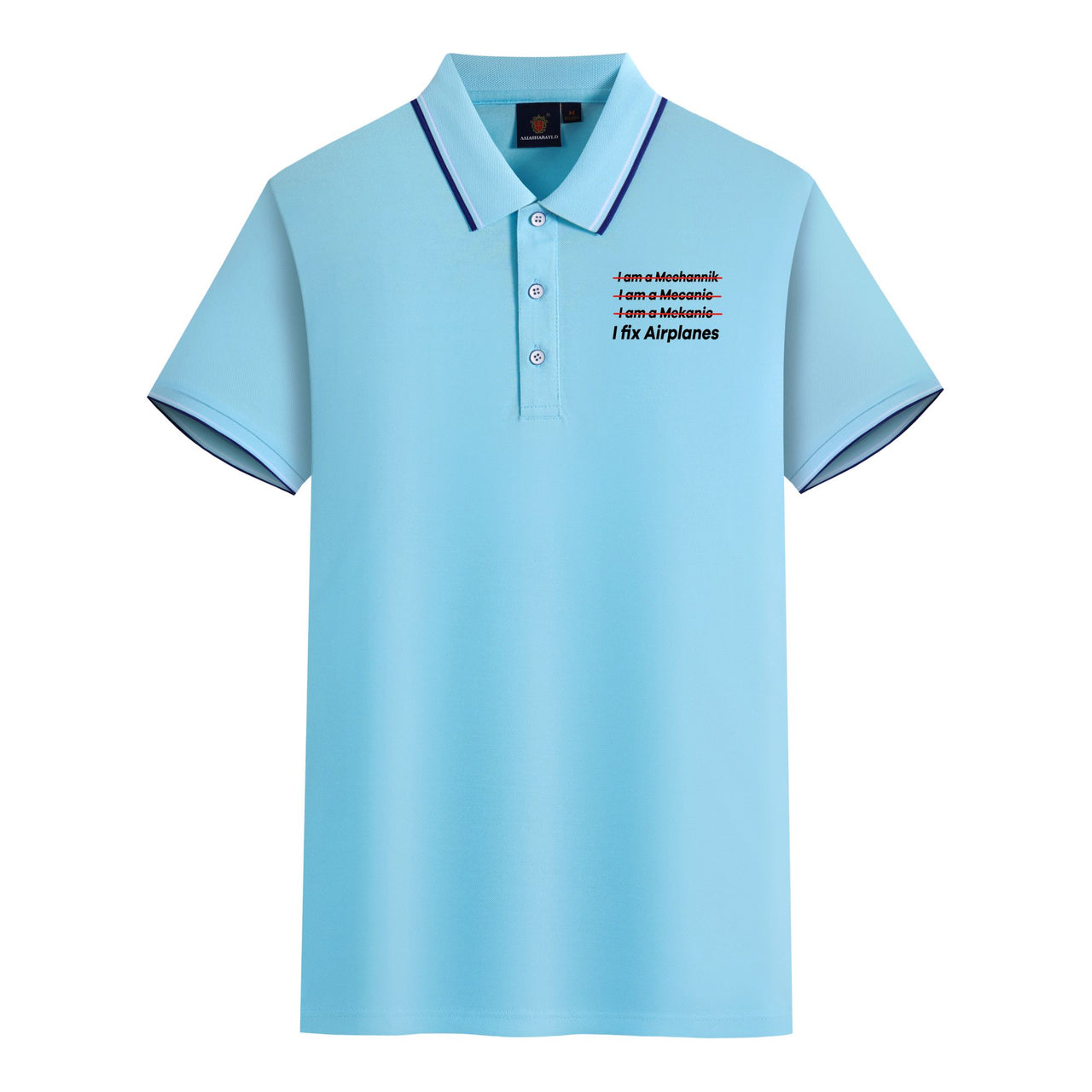 I Fix Airplanes Designed Stylish Polo T-Shirts